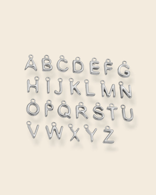 Letter charm (silver)