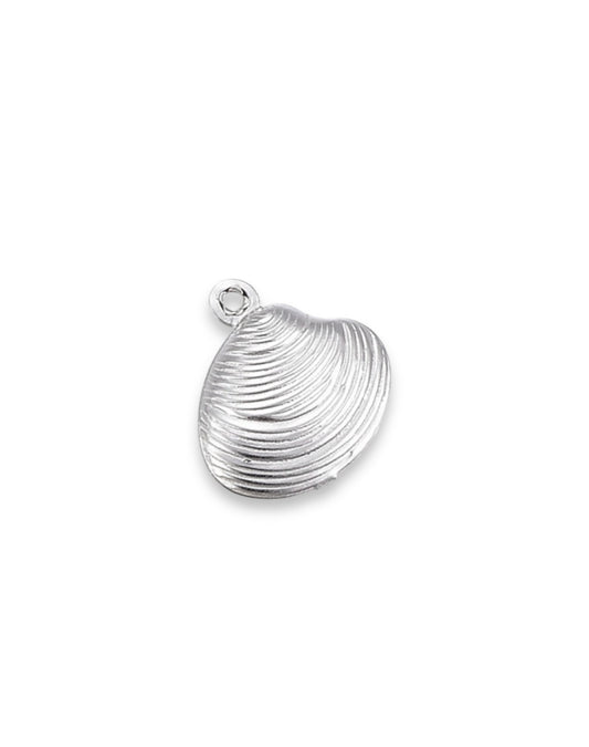 Seashell silver charm