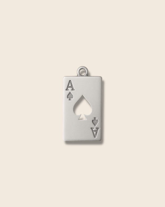 Card silver charm