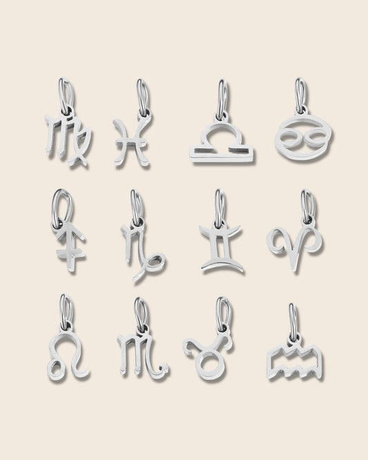 Astrology silver charm