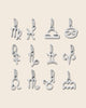 Astrology silver charm