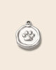 Paw silver charm
