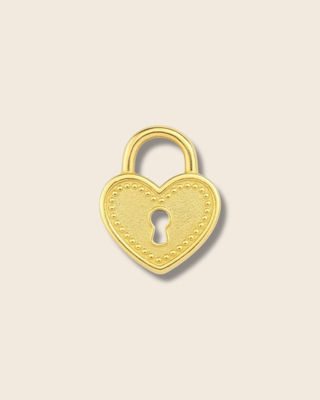 Locked heart charm