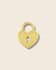 Locked heart charm