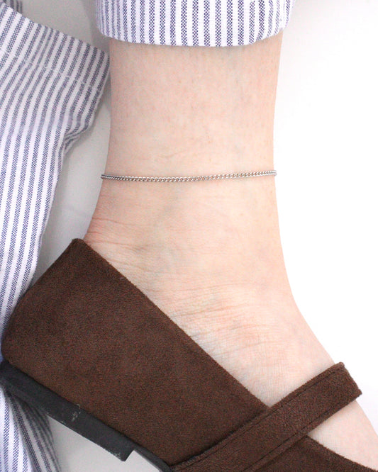 Anklet Discrète Argent