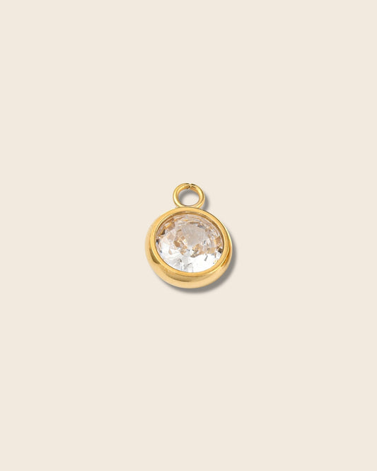 Circle diamond charm