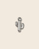 Cactus silver charm