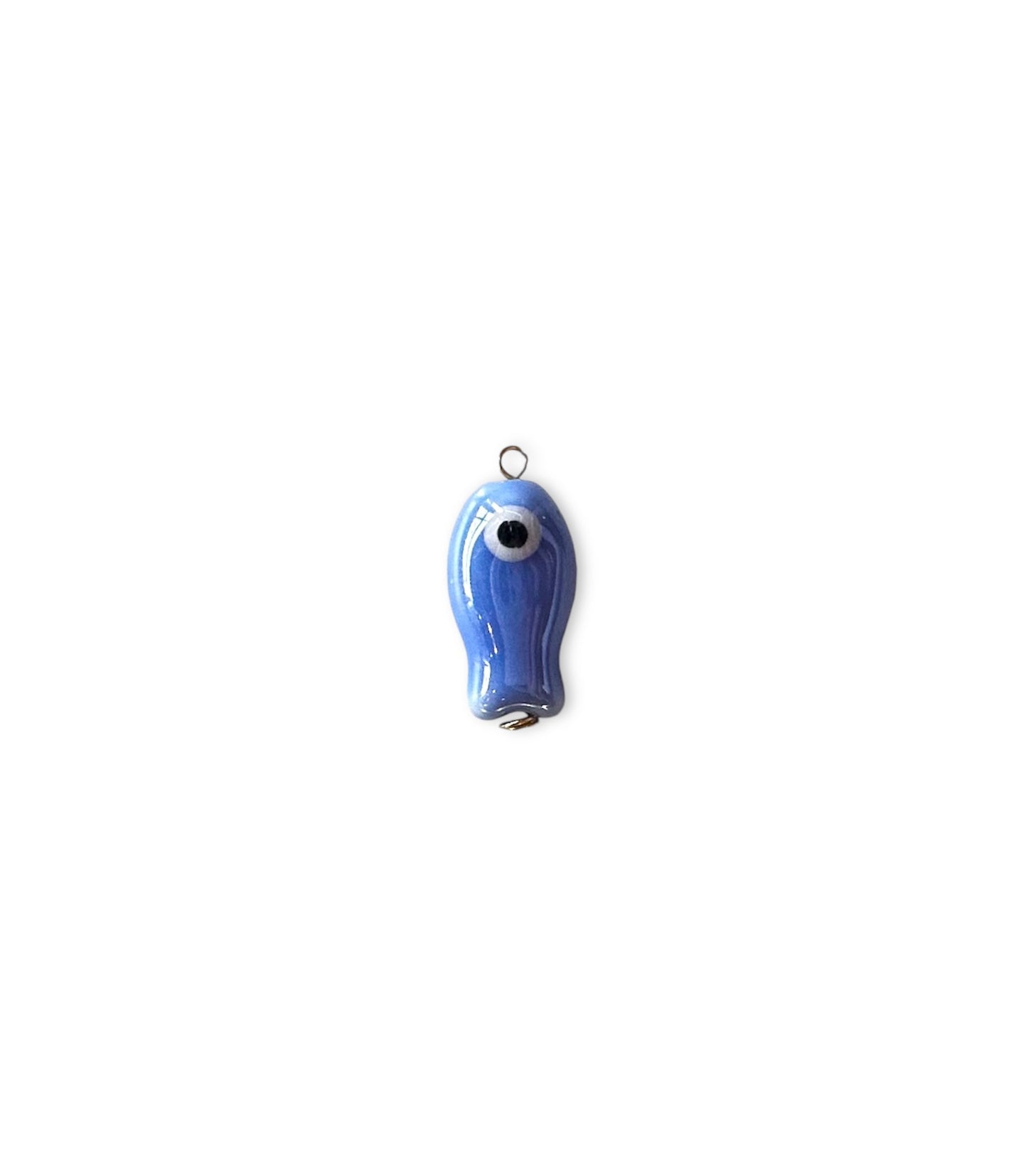 Blue fish charm