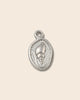 Oval twisted shell silver charm