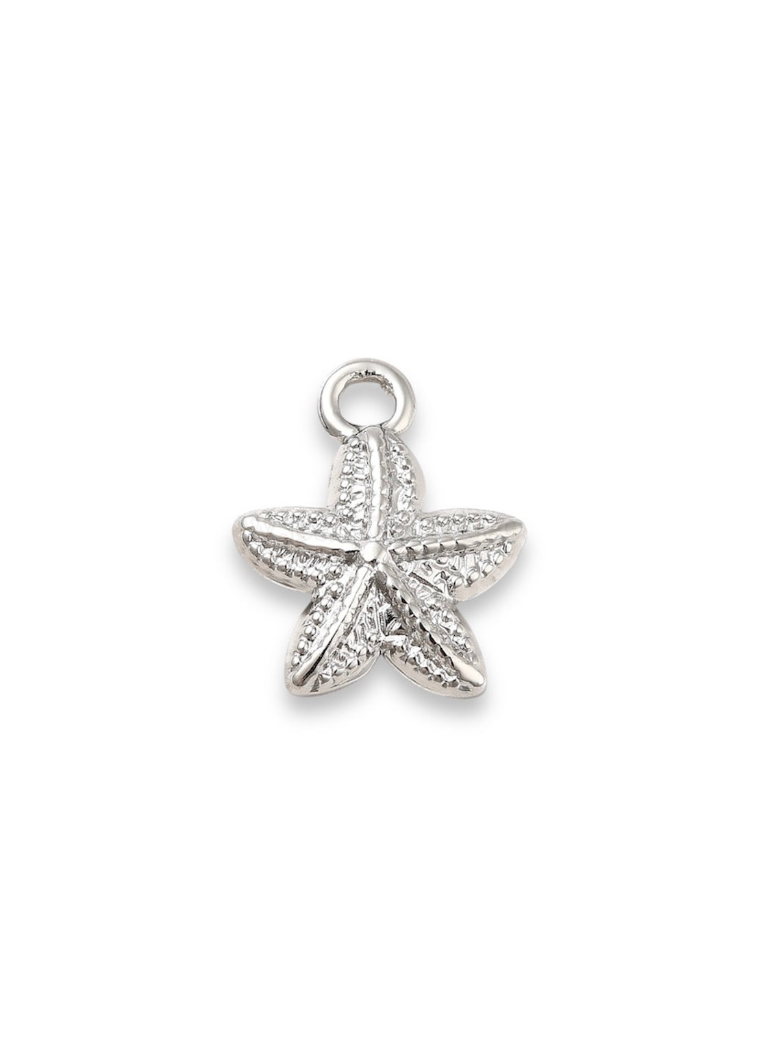 Starfish silver charm