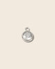 Circle diamond silver charm