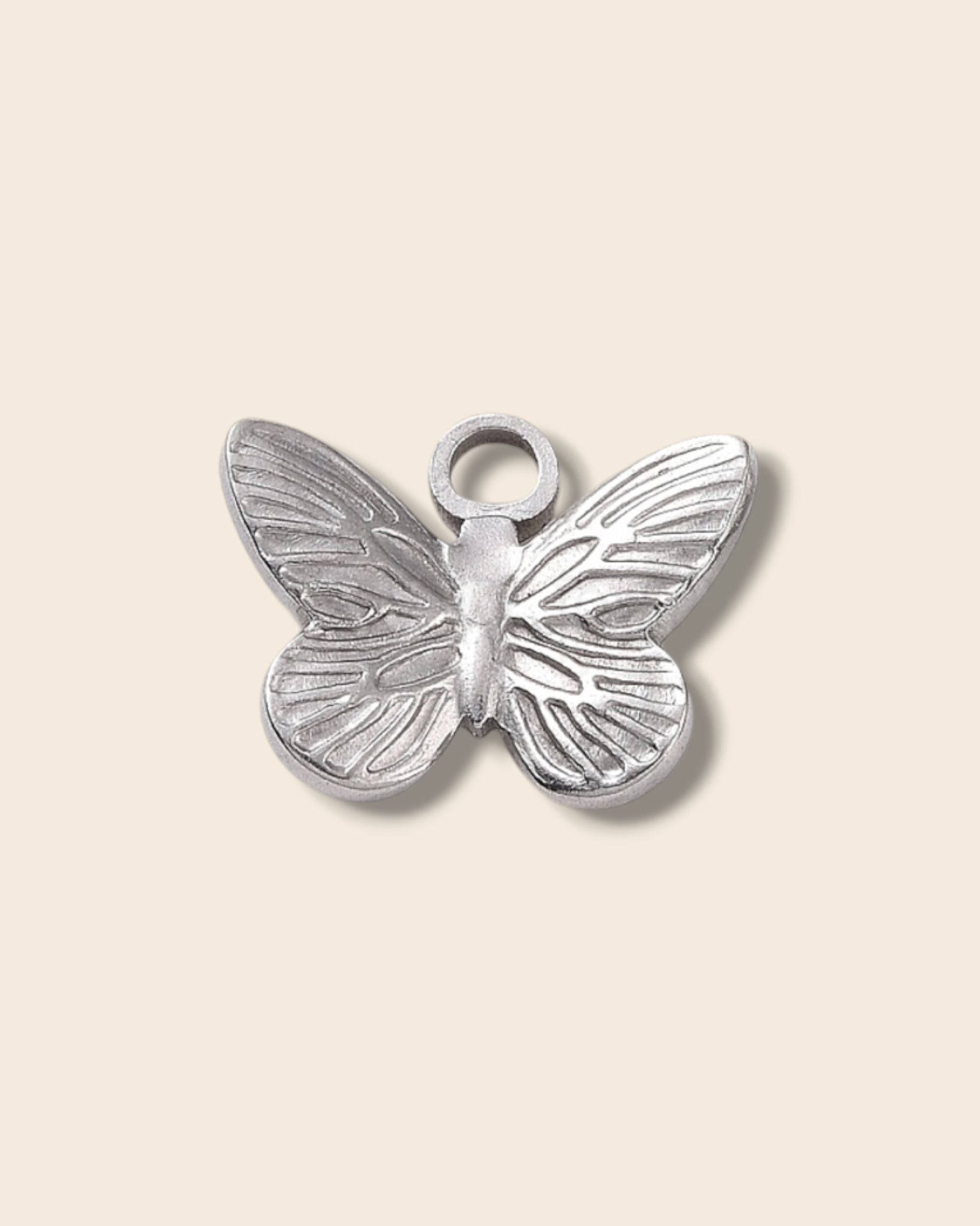 Butterfly silver charm