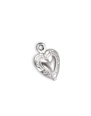 Heart silver charm