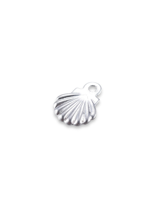 Shell silver charm