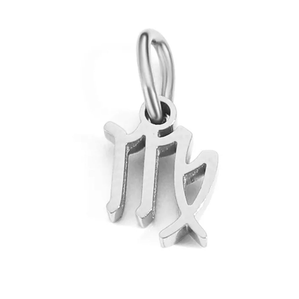 Astrology silver charm