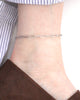 Anklet Paperclip Argent