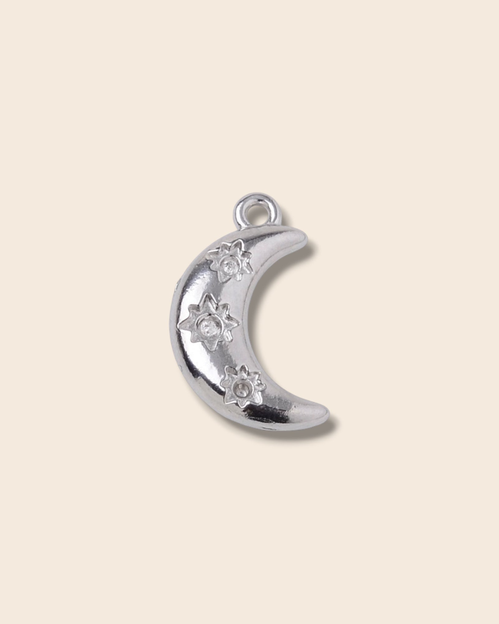 Moon charm (silver)