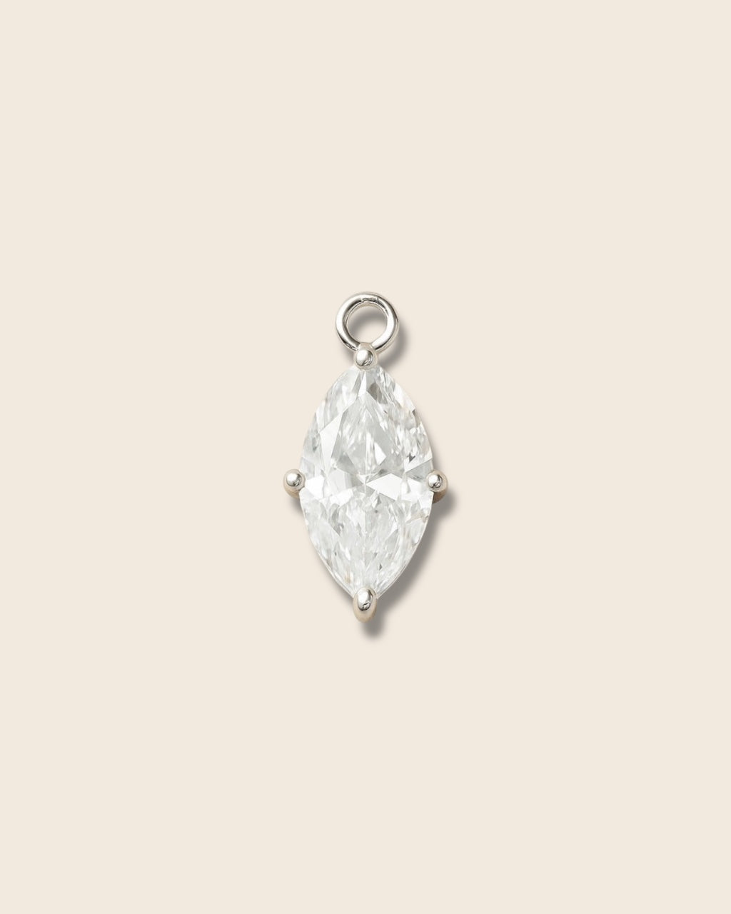 Diamond Silver charm