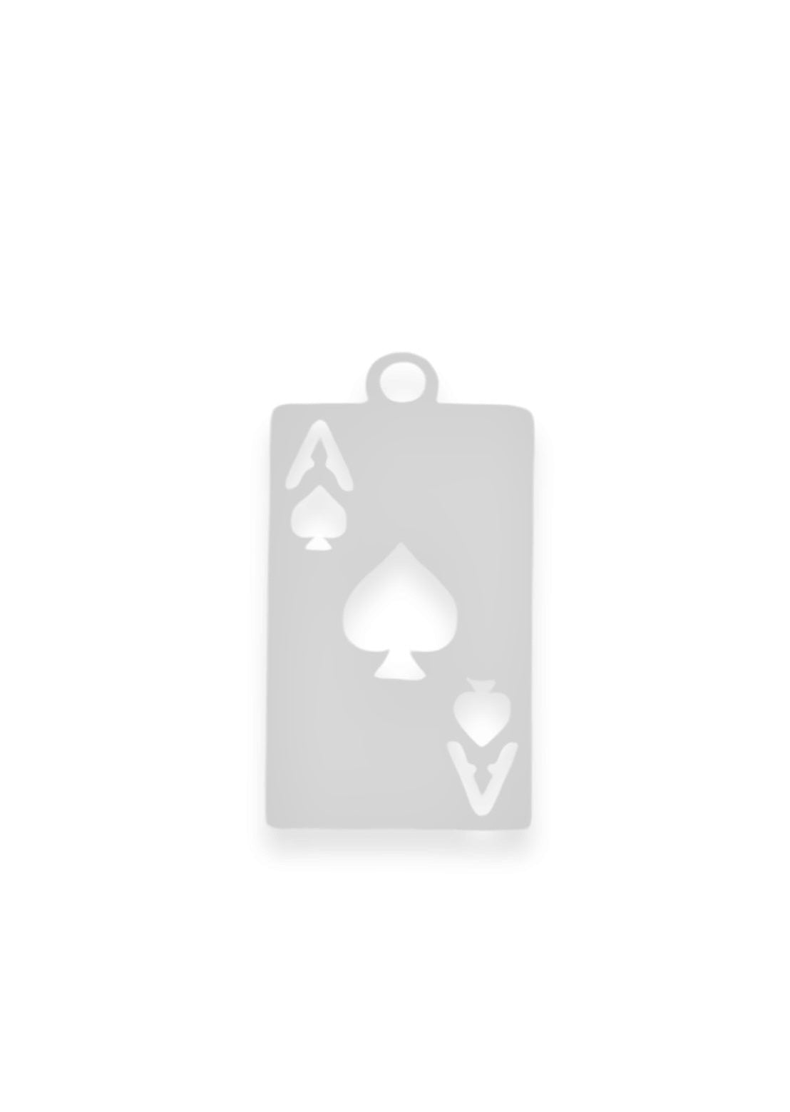 Card silver charm