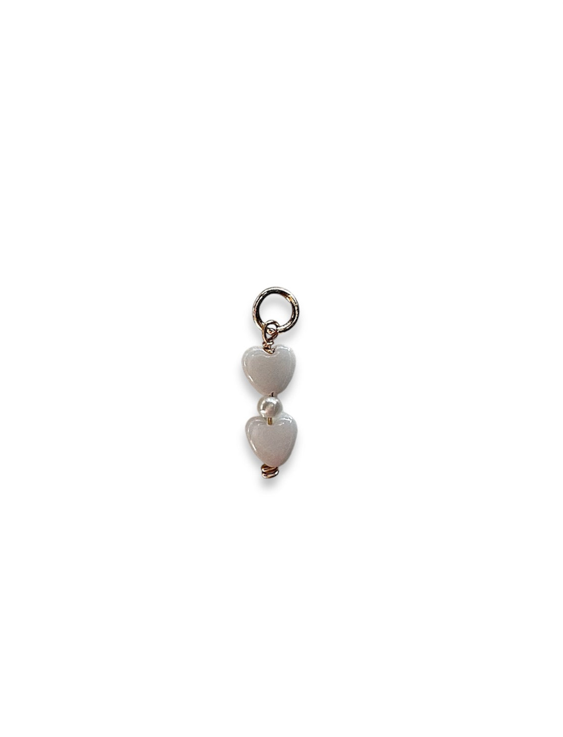 Heart pearl charm