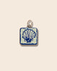Blue shell charm (silver)