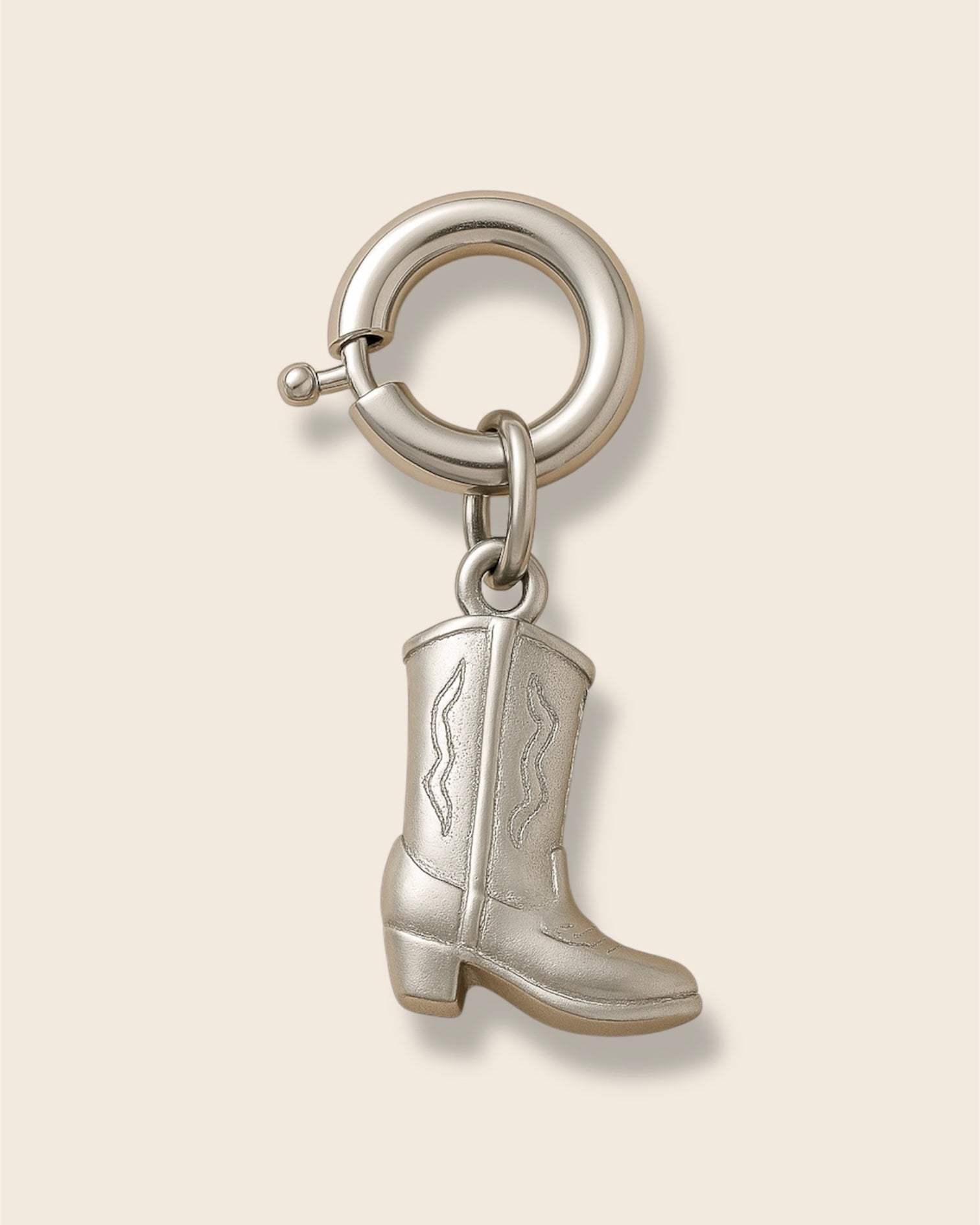 Boot silver charm