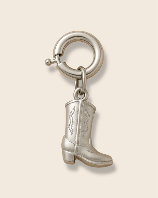 Boot silver charm