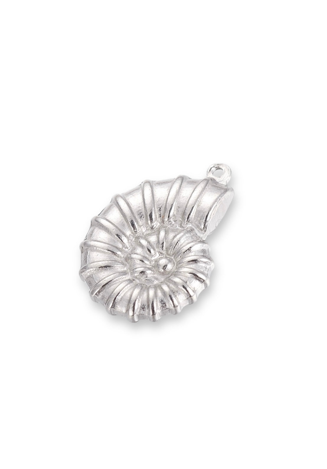 Seashell silver charm