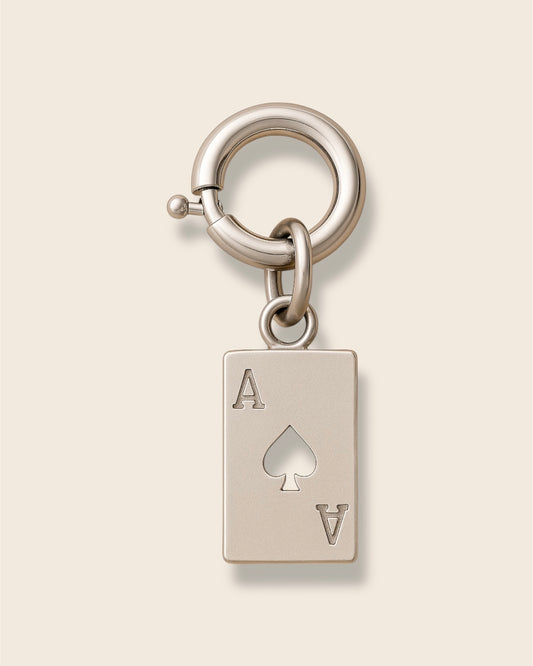 Card silver charm