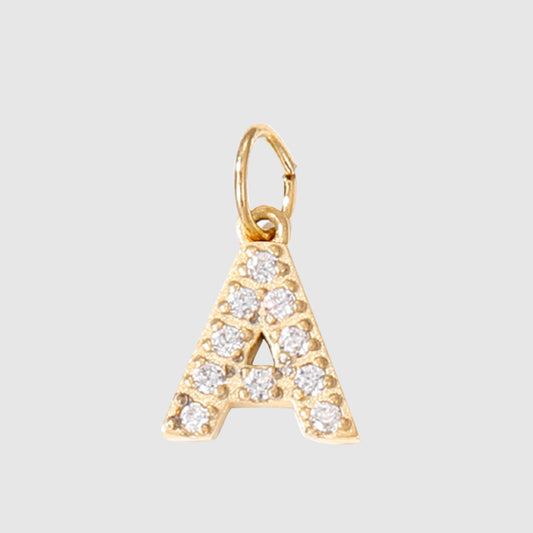 Diamond letter charm