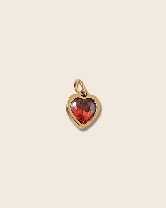 Red heart charm