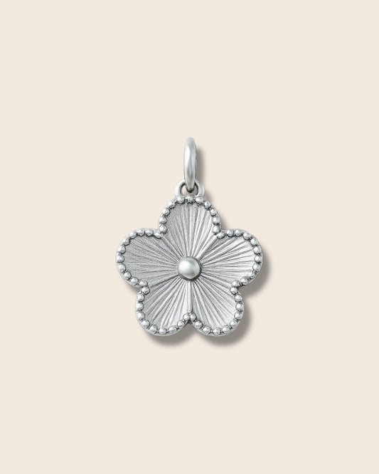 Clover silver charm