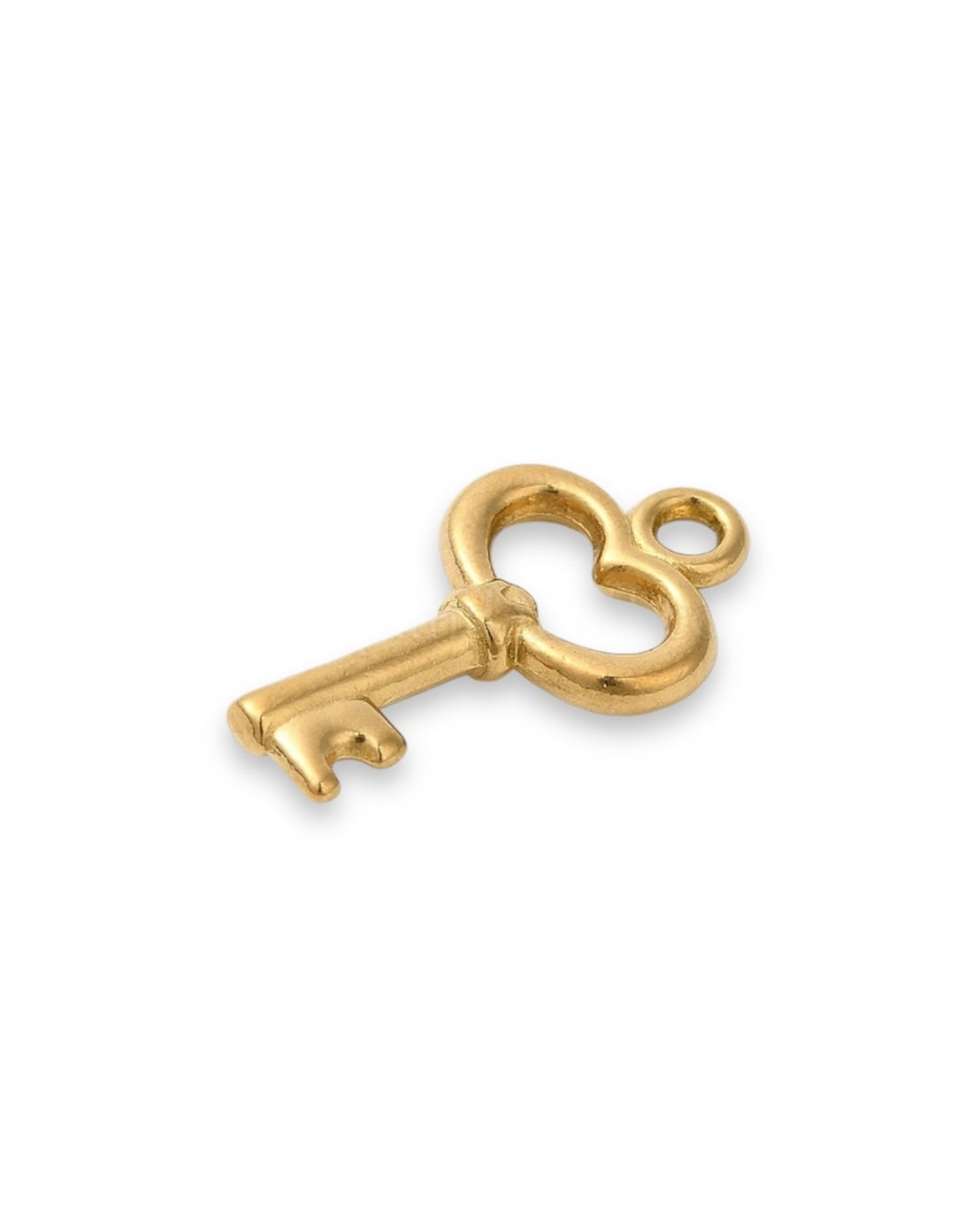 Heart key charm