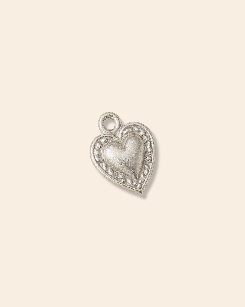 Heart silver charm