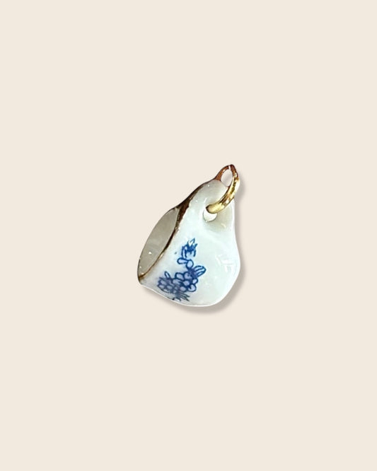 Blue teacup charm