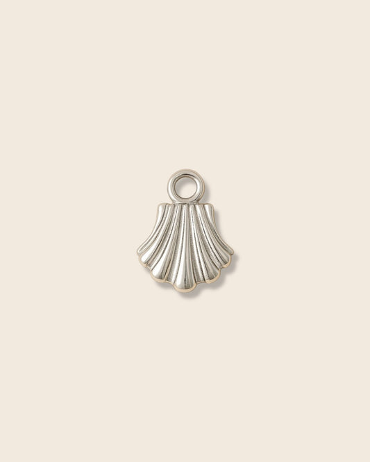 Shell silver charm