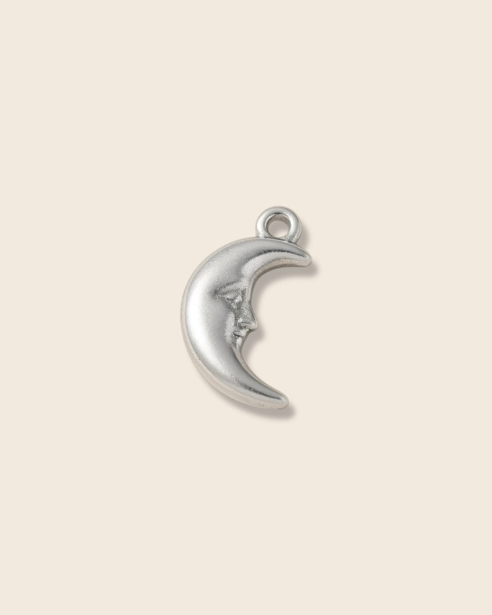 Moon silver charm