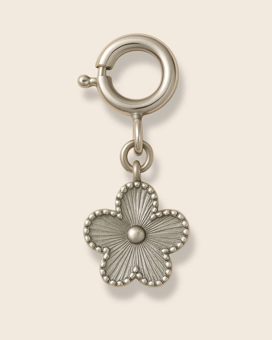 Clover silver charm