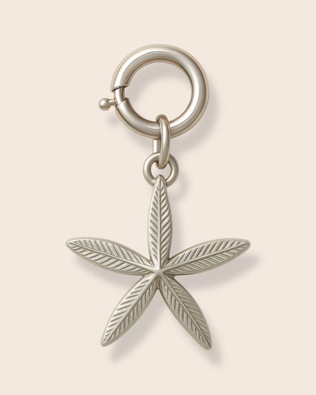Starfish silver charm (large)