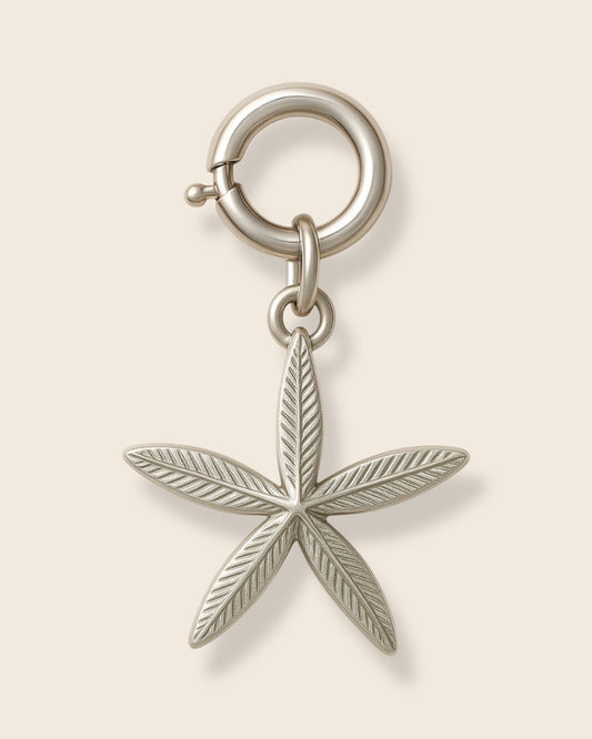 Starfish silver charm (large)