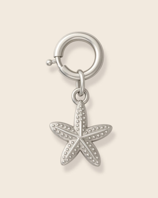 Starfish silver charm