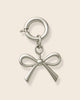 Bow silver charm