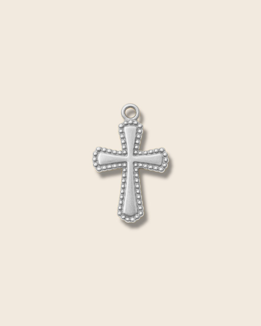 Dainty Cross charm (silver)