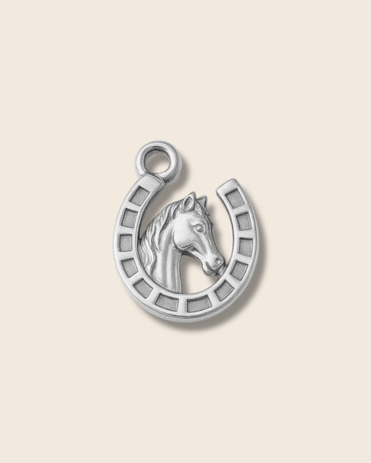 Horse silver charm