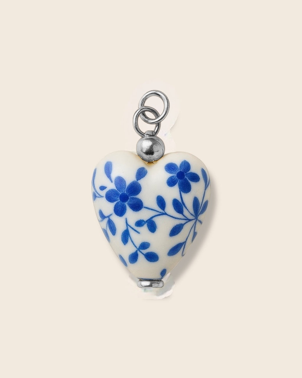 Porcelaine charm (silver)