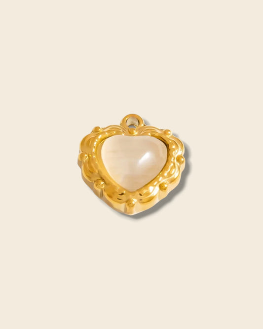 Golden heart charm